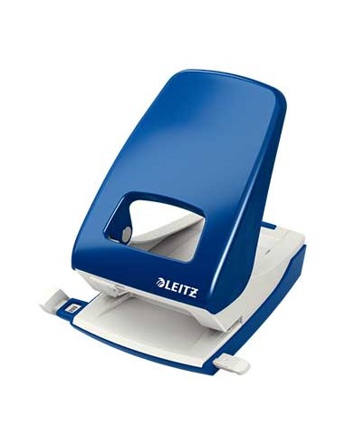 Furador 40 Folhas Leitz 5138 4mm c/Regua Azul