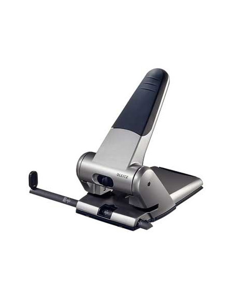 Furador 63 Folhas Leitz 5180 Cinza Prata