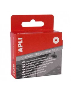 Reforços Autoadesivos APLI 13mm Dispensador Branco 500un