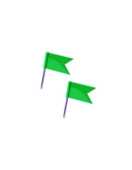 Sinalizador Bandeira Verde Cx 20un