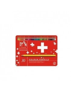 Lápis Cor Caran DAche Swisscolor Cx Metálica 30 Cores