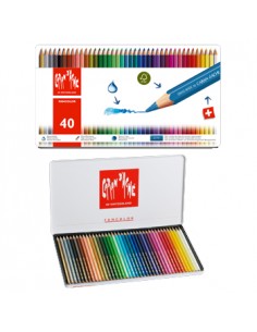 Lápis Cor Caran DAche Fancolor Cx Metalica 40 Cores