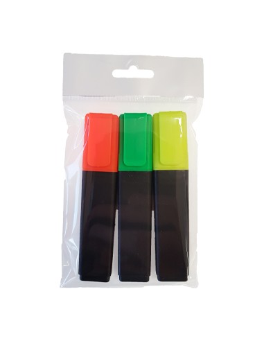 Marcador Fluorescente Grosso Epene Pack 3 Cores