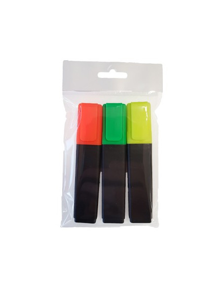 Marcador Fluorescente Grosso Epene Pack 3 Cores