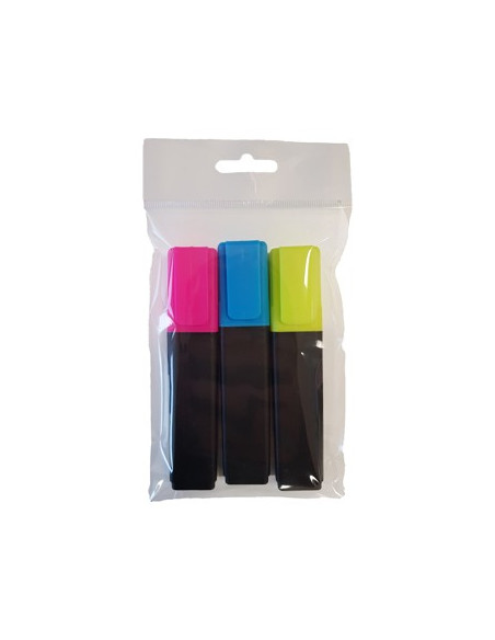 Marcador Fluorescente Grosso Epene Pack 3 Cores