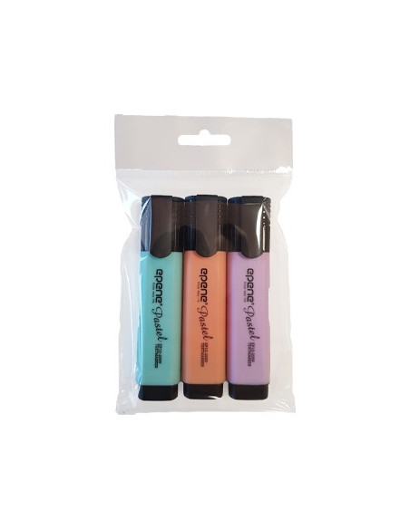 Marcador Fluorescente Epene Pastel Pack 3 Cores