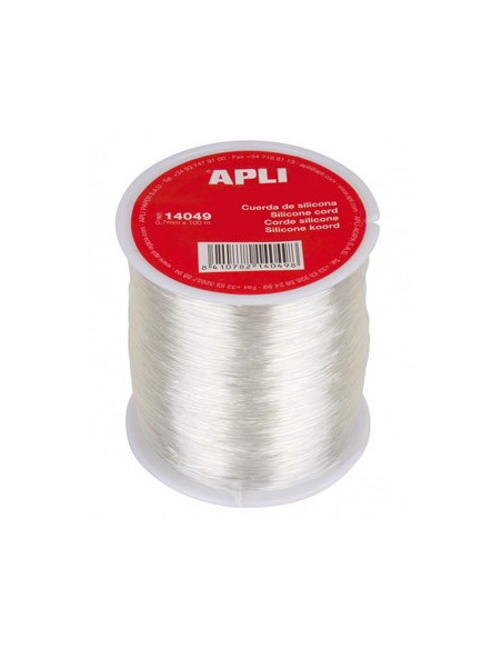 Elástico Fio Silicone Apli Transparente 7mmx100m 1un
