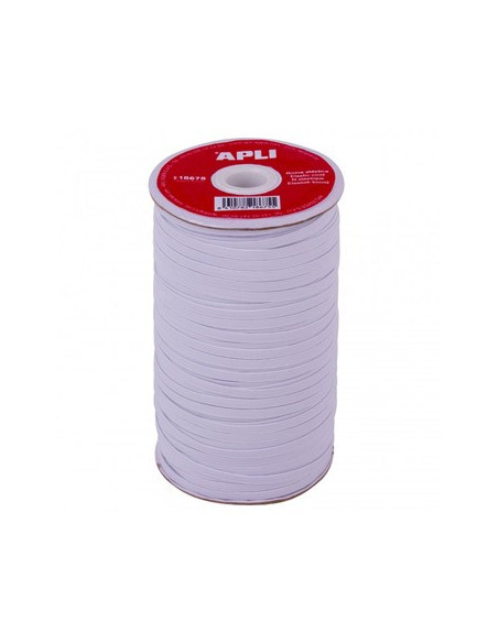 Elástico Fio Bobine Apli Branco 5mmx100m 1un