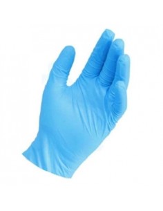 Luvas Nitrilo s/Pó Azul Tamanho M Pack 200un