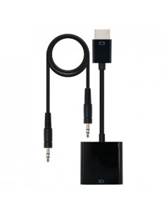 Adaptador HDMI Macho / VGA Fêmea 10cm