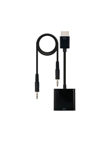 Adaptador HDMI Macho / VGA Fêmea 10cm