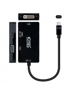 Adaptador USB-C Macho / VGA/DVI/HDMI 10cm