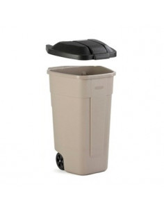 Contentor 110L c/Rodas Tampa incluida cor Preto