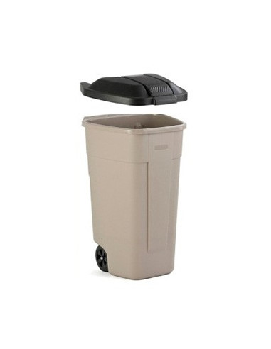 Contentor 110L c/Rodas Tampa incluida cor Preto