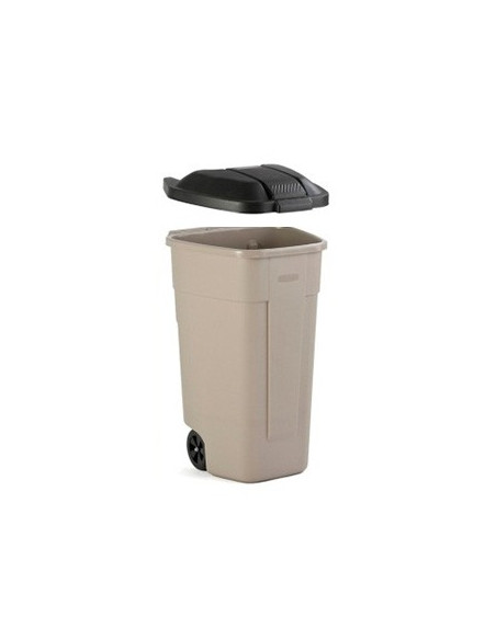 Contentor 110L c/Rodas Tampa incluida cor Preto