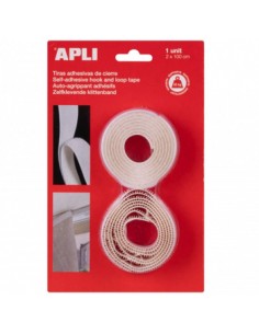 Fitas Velcro Cor Branco 20mmx1m