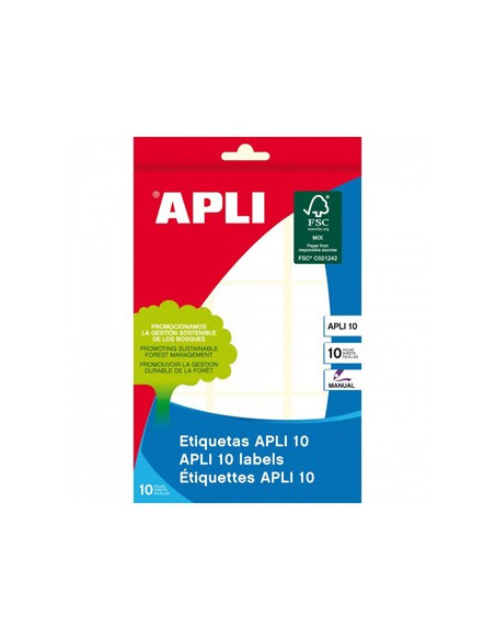Etiquetas 34x53 Apli 10 Folhas 200un