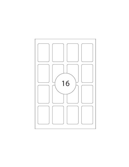 Etiquetas 25x40mm Apli 10 Folhas 160un Branco