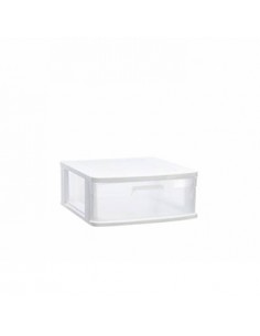 Bloco 1 Gaveta Plástico Sena 40x39x17cm Branco