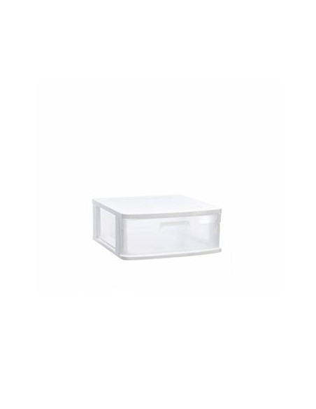Bloco 1 Gaveta Plástico Sena 40x39x17cm Branco