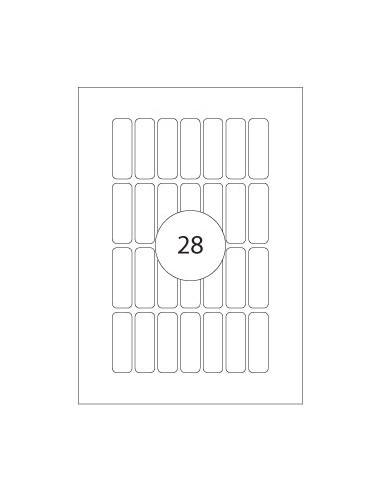 Etiquetas 13x40 Apli 01637 10 Folhas A5 280un