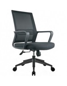 Cadeira Operativa Giratória com Braços Spin Cor Preto