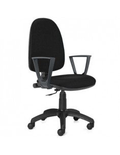 Cadeira Operativa Giratória com Braços Utila Cor Preto