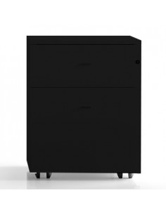 Bloco Rodado de 3 Gavetas com Rodas 410x515x520mm Preto