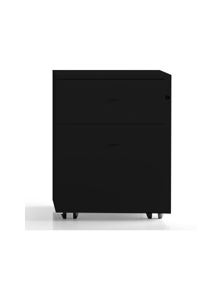Bloco Rodado de 3 Gavetas com Rodas 410x515x520mm Preto