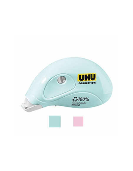 Corretor Fita Mini Roller UHU 5mmx6m Sortido Pastel 1un
