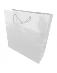 Saco Papel Branco 35x12x36cm c/Asa Cordao - 1un