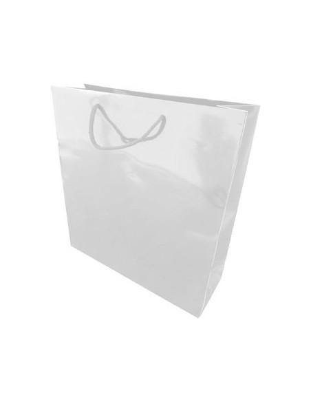 Saco Papel Branco 35x12x36cm c/Asa Cordao - 1un