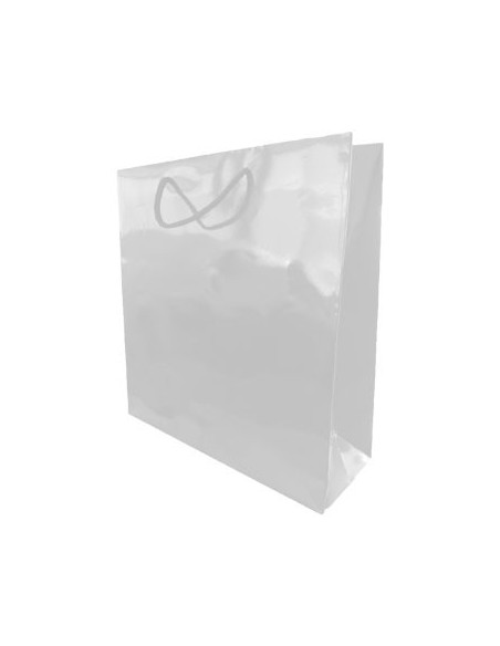 Saco Papel Branco 54x13x44cm c/Asa Cordao - 1un