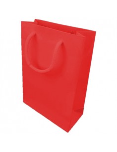 Saco Papel Vermelho 18x08x25cm c/Asa Cordao - 1un