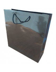 Saco Papel Preto 35x12x36cm c/Asa Cordao - 1un