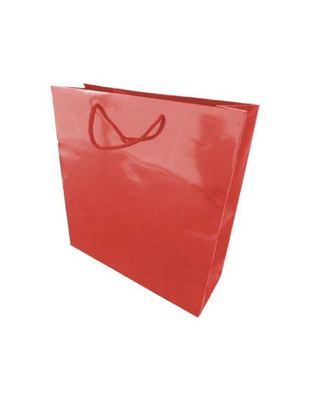 Saco Papel Vermelho 35x12x36cm c/Asa Cordao - 1un