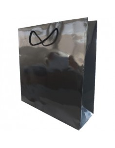 Saco Papel Preto 54x13x44cm c/Asa Cordao - 1un