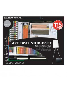 Kit Pinturas Complete Art Easel Studio Set 115un