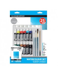 Kit Pinturas Simply Set Aguarela 25 Peças