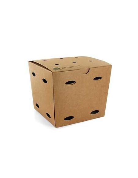 Caixa Cartão Batatas Fritas 14x14,5x14,5cm Kraft 1un