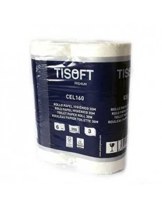 Papel Higienico Domestico 30mts Tisoft Premium 3Folhas 60Rls