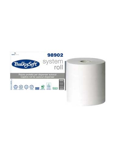 Rolo Toalhas Mão 250mtsx21cm 2Fls BulkySoft 6 Rolos