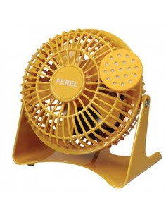 Ventoinha de Mesa 14W Ø10cm Amarelo