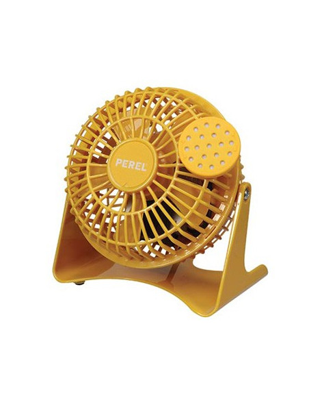 Ventoinha de Mesa 14W Ø10cm Amarelo