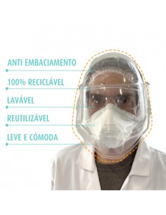 Viseira Facial Proteção Individual Autorizada ASAE 1un