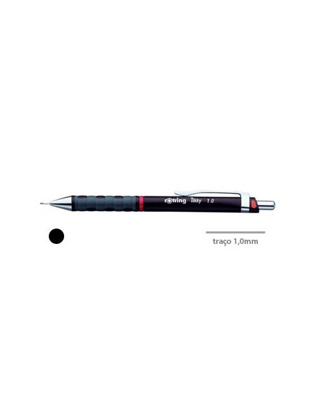 Lapiseira 1,0mm Rotring Tikky II Preto 1un