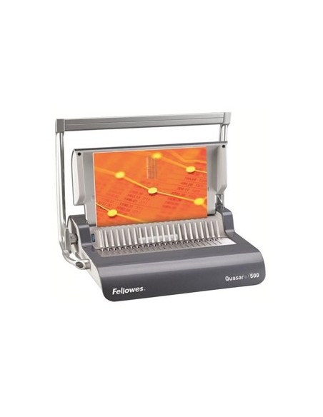 Encadernadora Argolas Plastico 500Folhas Fellowes Quasar+500