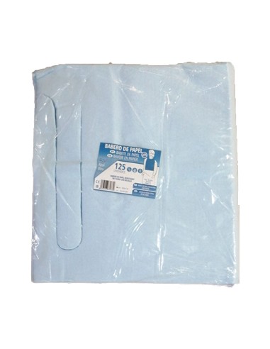 Babete Adulto,c/Bolsa,Plastico 4x125»Cx 500un