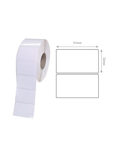 Etiquetas 51x32mm ZEBRA Papel Mate 1000T  Rolos 10x4240»424