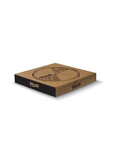 Caixa Pizza Cartão Kraft 330x330x38 100un